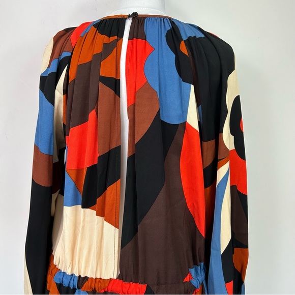 Stine Goya Ophelia Dress Size XS Oversized Long Sleeves Midi Bold Pattern - Picture 8 of 10